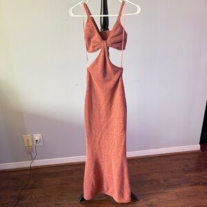 Cult Gaia Pink Backless Dress